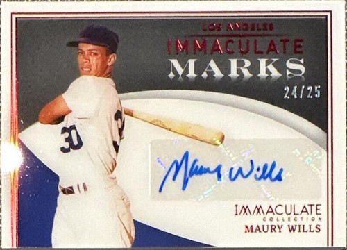 2022 Panini Immaculate Collection - Maury Wills #IM-MW