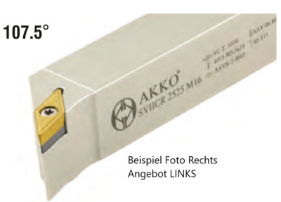 Akko SVHCL 3232 P16 Klemmhalter Drehstahl 32x32 für VCMT 1604..