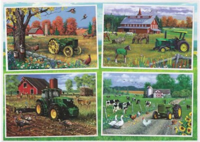 NEW Ravensburger 1000 piece Puzzle JOHN DEERE CLASSIC Tractors Cows Farm Collage