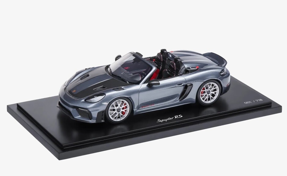 Porsche RS Spyder 1/18 ブラックカーボン 1/18 Porsche 718 Spyder RS 982 Vanadium Grey 2024 Diecast