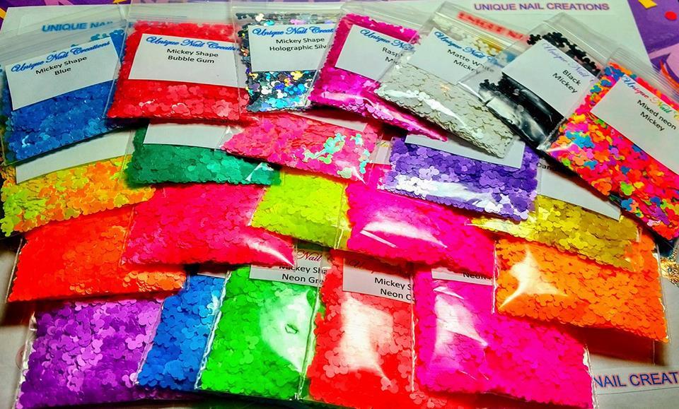 MOUSE Shape Glitter~U CHOOSE~Nail•Acrylic•Gel•Body Art•Face•Festival•Crafts 