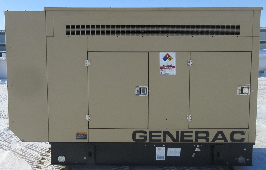 60 kw Generac / GM Natural Gas or Propane Generator / Genset - Load Bank Tested