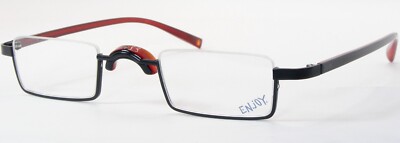Vintage ENjOY E 5759 D BLACK / RED UNIQUE EYEGLASSES GLASSES E5759 40-25-145mm