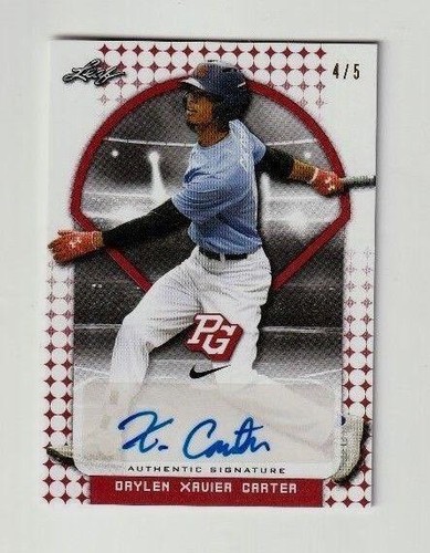 2018 Leaf Perfect Game National Showcase - Daylen Xavier Carter #BA-DXC