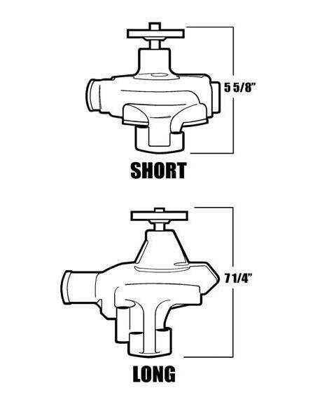 SB Chevy SBC 283 327 350 High Volume Aluminum Water Pump Short Style - Polished