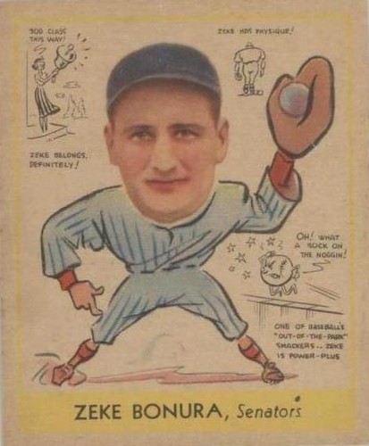1937 Henry John Zeke Bonura R314 Type 4 Goudey Wide Pens