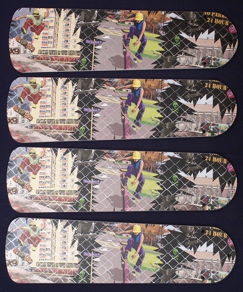 New RADICAL SKATEBOARDS #2 Ceiling Fan 42"