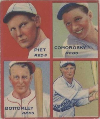 1935 Goudey 4-in-1 - Adam Comorosky Jim Bottomley Sparky Adams #4F