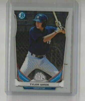 ⚾2014 BOWMAN CHROME TYLER WADE ROOKIE CARD #35 YANKEES⚾#2. rookie card picture