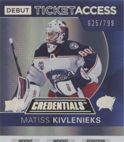 2021-22 Upper Deck Credentials - Matiss Kivlenieks #107