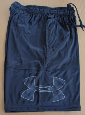 NEW Under Armour Men Gym Loose HeatGear Athletic Graphic Logo Shorts M L XL XXL