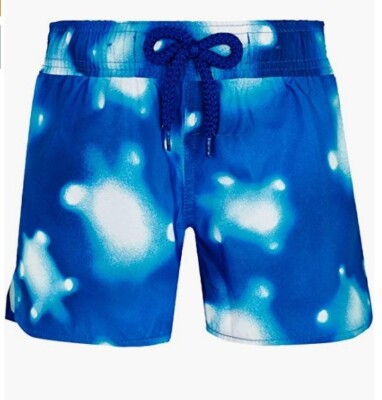 VILEBREQUIN  GIANA GIRLS WATERCOLOR TURTLES SWIM TRUNKS SIZE 8 ANS