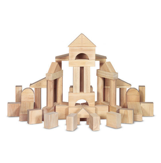 Melissa & Doug Standard Unit Block Set 60pc - New, Free Shipping