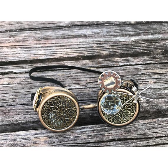 Victorian Steampunk Glasses Goggles Welding Vintage Punk Cosplay Eyeglasses