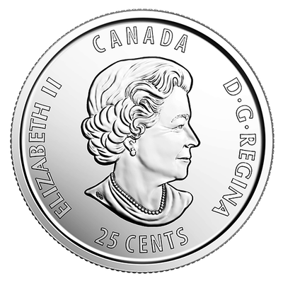 CANADA 2017 New 5x25 cents 125th Anniversary of the STANLEY CUP (UNC From roll)