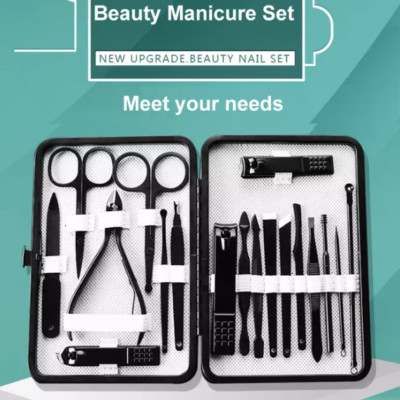 Manicure/Pedicure Set Nail Clippers Cleaner Cuticle Grooming Kit Nail Care Tool