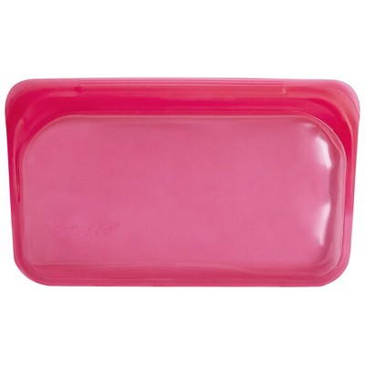 Stasher Reusable Storage Bag 12oz Snack Raspberry
