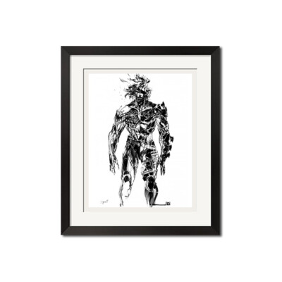 17x22 Print - Yoji Shinkawa x Metal Gear Rising Raiden Ink