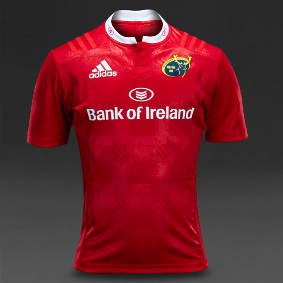 Adidas Munster Rugby Bank Of Ireland ユニ ADIDAS MEN'S RUGBY UNION MUNSTER 2016/2017 HOME SHIRT JERSEY