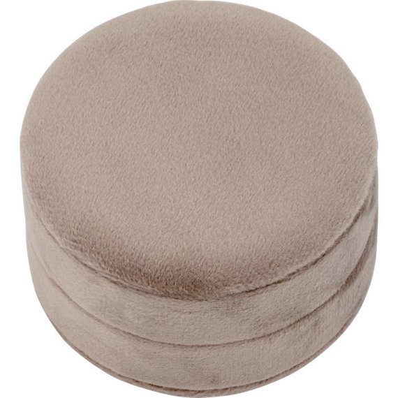 Grey Gray Velvet Round Plush Stud Earring Birthday Anniversary Eva Collection