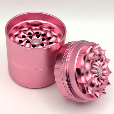 Zahnloser Grinder Black Leaf 5tlg. CNC 50mm Aluminium Flower Shredder mit Sieb