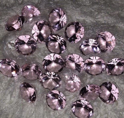 Pink Glass Diamond Wedding Decor