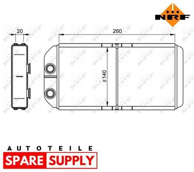 WÄRMETAUSCHER, INNENRAUMHEIZUNG FÜR LAND ROVER NRF 54261