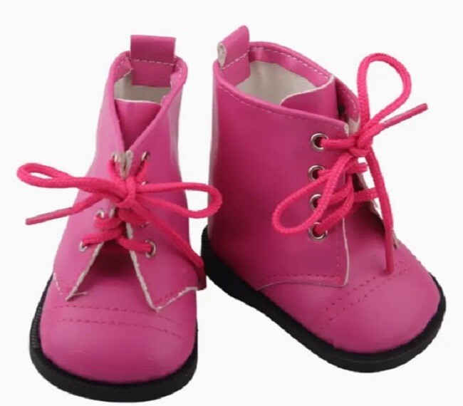 Boots, Leather Tie Boots, Available 6 Colors!  Designed for 18-Inch Dolls