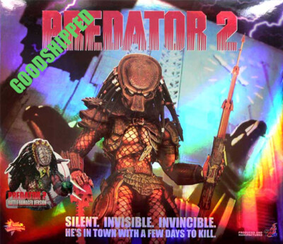 AUTHENTIC HOT TOYS PREDATOR 2 BATTLE DAMAGED WOLF MMS45 1/6
