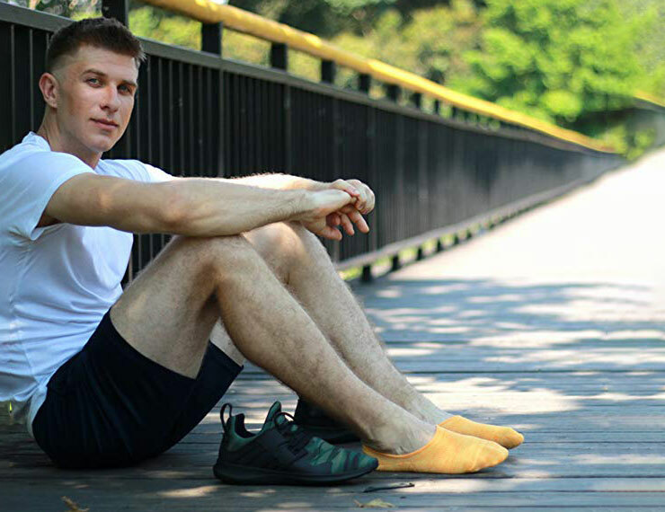 3-12 Pairs Mens No Show Invisible Nonslip Loafer Solid Boat Cotton Low Cut Socks