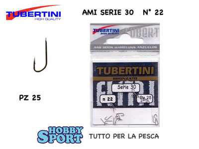 AMI TUBERTINI SERIE 30 SIZE 22 BRONZATO   BUSTA 25 PZ