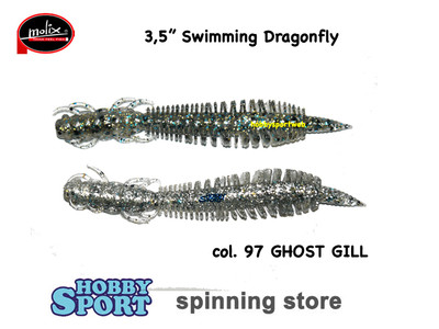 MOLIX DRAGONFLY 3,5"  col 97 GHOST GILL CONF 8 PEZZI SPINNING BLACK BASS