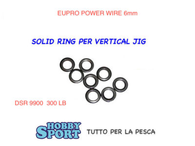 ANELLINO SOLID RING DSR 9900 - 300LB EUPRO   PER VERTICAL JIG - SLOW PITCH