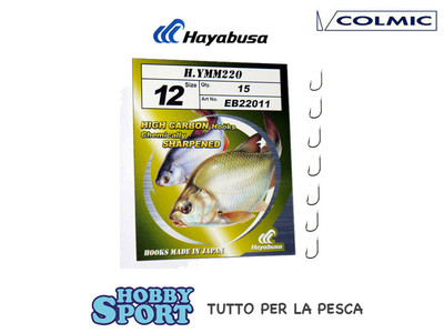 AMI HAYABUSA  H.YMM220 SIZE  12 - 15 PZ MADE IN JAPAN PESCA ALL ROUND MARE FIUME