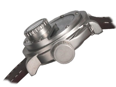 Pre-owned Xxl-retrowerk German Diver Automatic Swiss Eta2824 Compass R-012 In Silver