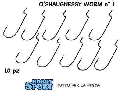 AMO O'SHAUGHNESSY WORM SIZE 1 KAPTURA 7953500/1 GAMBO LUNGO SPIGOLA BLACK BASS
