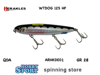 WTD WALKING THE DOG 125 MM HERAKLES COLORE  QDA BARRACUDA 28 GR SPINNING SERRA