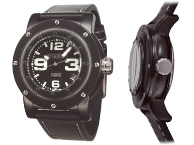 Pre-owned Xxl-retrowerk German Diver Automatic Ip-black Gun R-014 In Dark Slate Gray