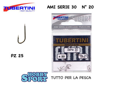AMI TUBERTINI SERIE 30 N 20 BRONZATO   BUSTA 25 PZ   PER BIGATTINO