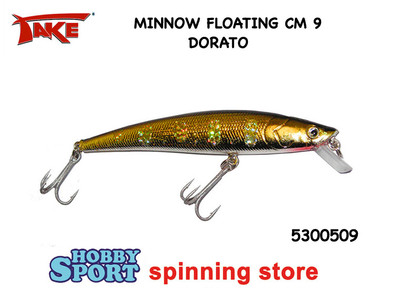 PESCINO TAKE GALLEGGIANTE 9 CM GRAMMI 8 COL. DORATO