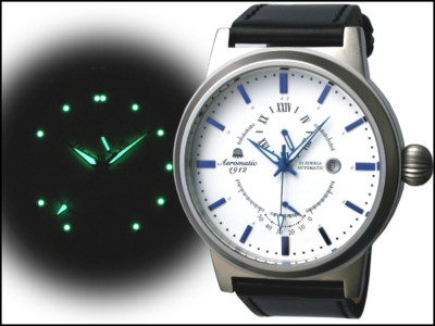 Classic German RETRODESIGN 24H+Powerreserve Autom A1359