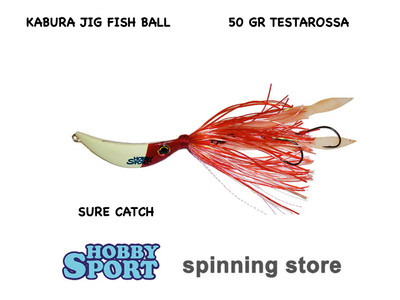 KABURA SURE CATCH FISH BALL 50 GR TESTAROSSA PESCA MARE BARCA