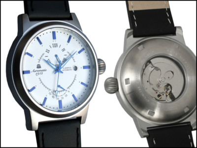 Classic German RETRODESIGN 24H+Powerreserve Autom A1359