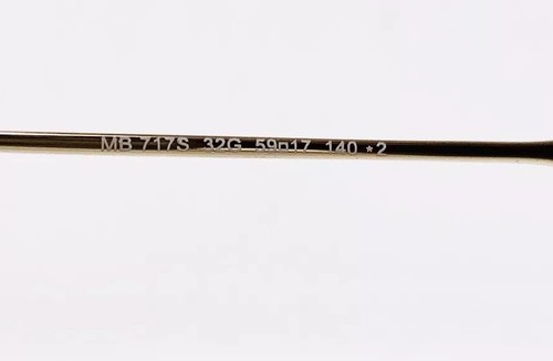 Pre-owned Montblanc Mont Blanc Sunglasses 717 S 32g Gold Zeiss Lens 59•17•140 With Case In Brown