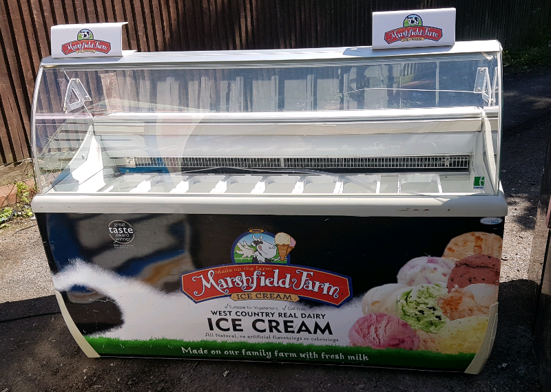 Commercial counter serve scoop ice cream display Freezer fully working