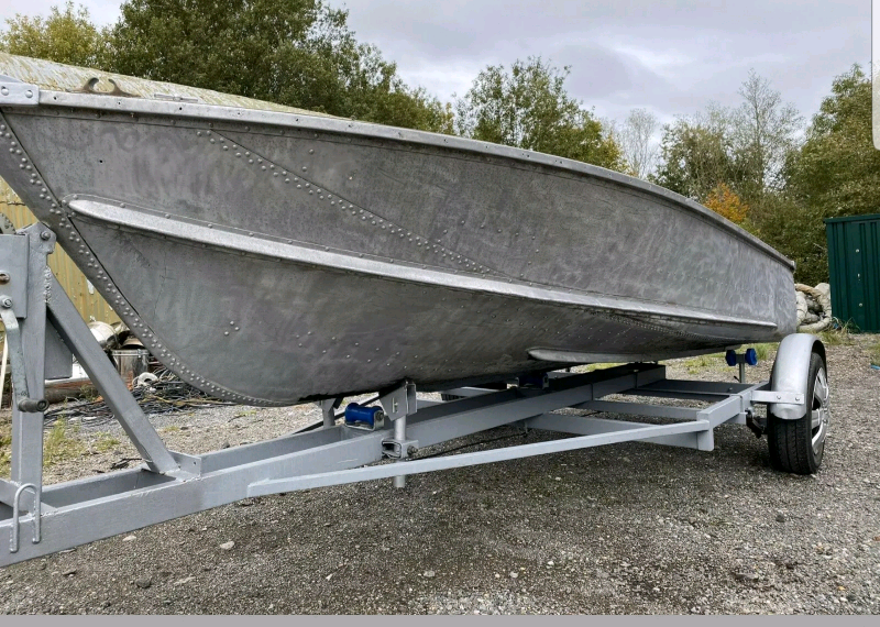 Sturdy Aluminium Boat 16ft with Sturdy roadworthy trailer. in