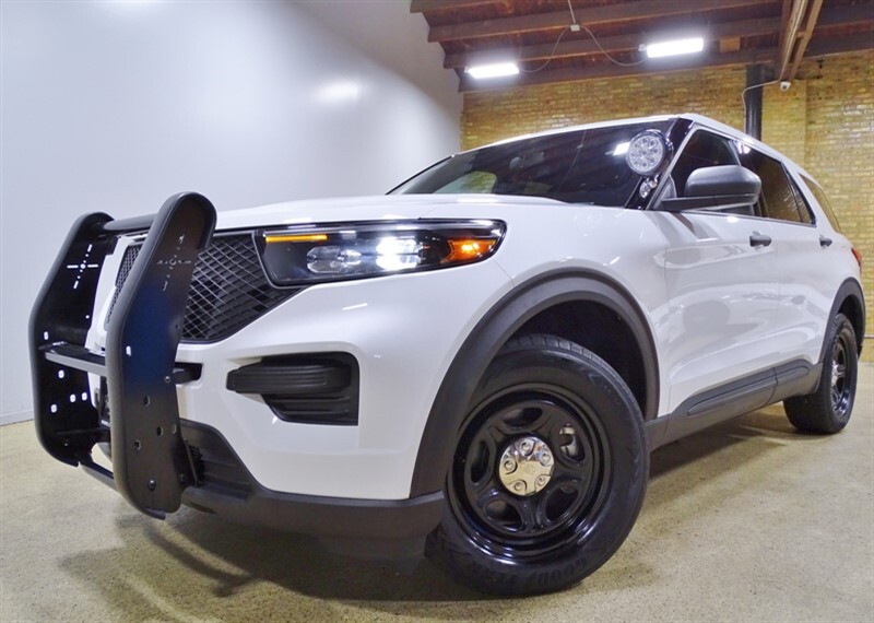 2021 Ford Explorer Awd Police Interceptor, 3.3l V6, White, 486 Miles