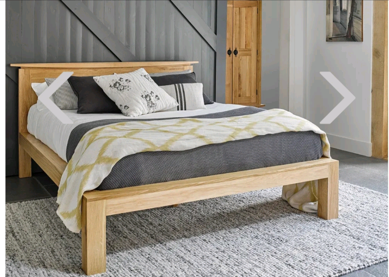 Tokyo Natural Solid Oak Super King Size Bed By Oak Furniture Land