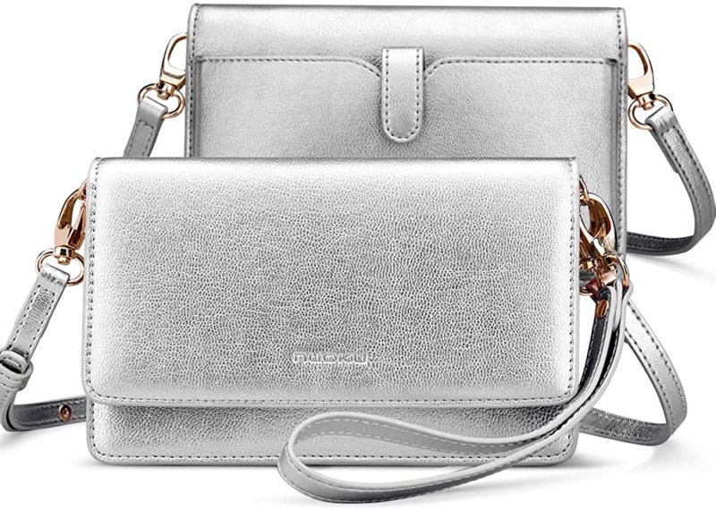 nuoku Women Small Crossbody Bag Cellphone Purse Wallet with RFID Card Slots 2 St
