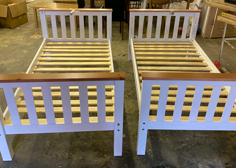 Single bed Frames wooden heavy Duty only £75 each. Rbw Clearance Outle